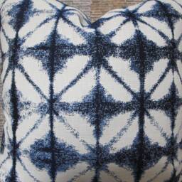 Outdoor Pillow Cover, Sunbrella Midori Indigo - thumbnail 2