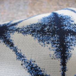 Outdoor Pillow Cover, Sunbrella Midori Indigo - thumbnail 3