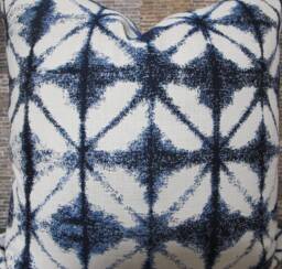 Outdoor Pillow Cover, Sunbrella Midori Indigo - thumbnail 1