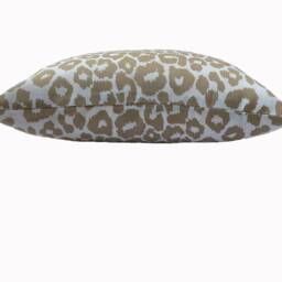 Schumacher Iconic Leopard Gold Indoor/Outdoor Cushion Cover Pillow Double Sided - thumbnail 2