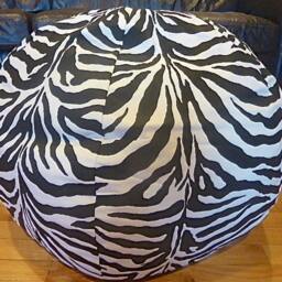 Zebra Bean Bag Chair Cover, Black & White, Stripes, Pattern, Etsy Kids, Gifts Under 75 - thumbnail 4