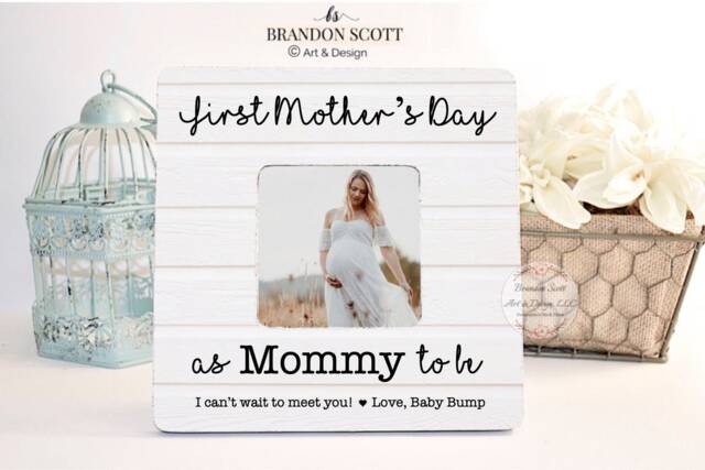 Personalized Mother's Day Picture Frame Gift For Expecting Mom, Mommy To Be Gift, Mom Be, Mommy Frame - image 1