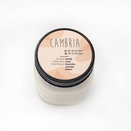 Cambria California Candle, Vanilla Scent, Hand Poured Soy Wax, Farmhouse Style, Coastal Candle - thumbnail 1