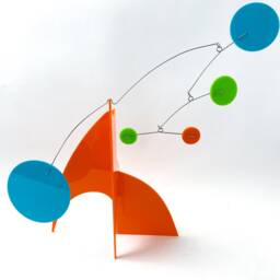 Midcentury Modern Art Stabile Palm Springs Colors Kinetic Sculpture - thumbnail 1