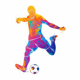 111 Wall Decal Football Player Soccer Play Ball Germany Striker Goal Sticker 6 Sizes Nikima - thumbnail 1