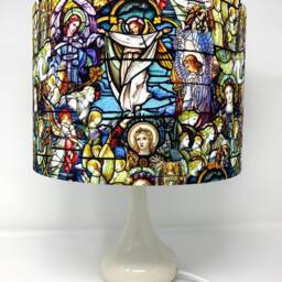stained Glass Effect Lampshade Church Window Light Shade - thumbnail 4