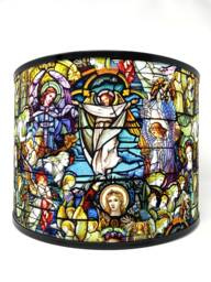 stained Glass Effect Lampshade Church Window Light Shade - thumbnail 1
