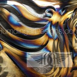 Majestic Elephant Metal Wall Art - Trunk Up Hand Polished - thumbnail 3