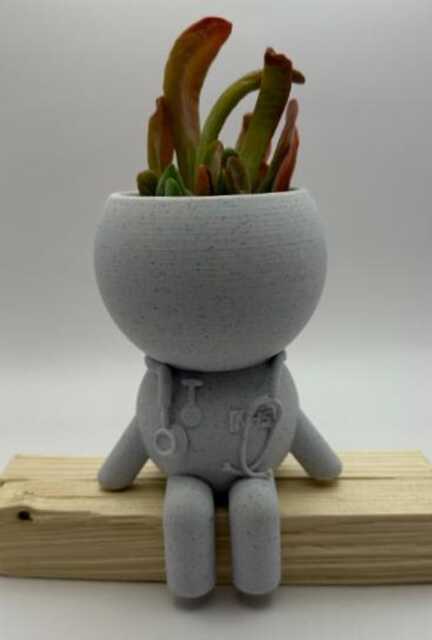 "Nurse Gift Quirky Succulent Planter ""Wee Jimmy Nae A' Heroes Wear Capes" - image 1