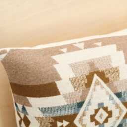 14x30 Rock Point Wool Pillow Cover, Tan & Cream Southwestern Cover - Made To Order - thumbnail 2