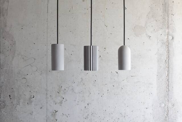 Handmade Concrete Pendant Light Set Of 3 Modern Minimalist Lighting - image 1