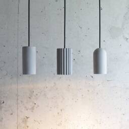 Handmade Concrete Pendant Light Set Of 3 Modern Minimalist Lighting - thumbnail 2