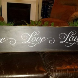 Live Love Laugh Distressed Wood Sign Large Porch Wall Hanging Rustic Primitive Fixer Upper Farmhouse Decor Wedding Housewarming Gift - thumbnail 4