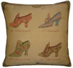 Marie Antoinette Shoes Tapestry Cushion Sham - thumbnail 1