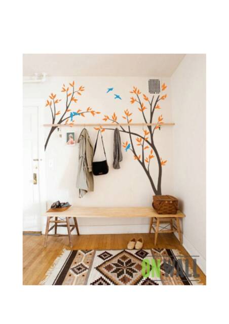Tree Wall Art - Woodland Forest Birch Tree Stickers Fairytale Mural Mm031 - image 1