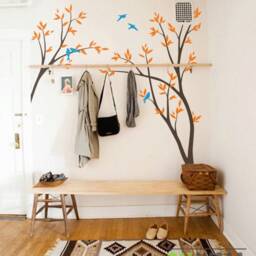 Tree Wall Art - Woodland Forest Birch Tree Stickers Fairytale Mural Mm031 - thumbnail 4
