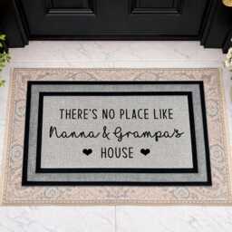 Custom Grandparents Doormat - There's No Place Like Nanny & Grandad's House Personalized Grandkids Gift All Weather Washable Outdoor Mat - thumbnail 4