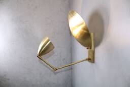Brass Wall Plate Lighting , Round Wall Lamp Globe Lamp Vanity Light Fixture, Sconce, Lamp, Lights