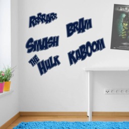 Smash Hulk Kaboom Wall Stickers Decal Kids Decor Window Fun Vinyl Colourful A160 - thumbnail 2