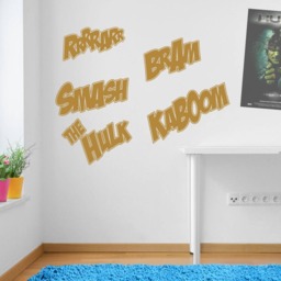 Smash Hulk Kaboom Wall Stickers Decal Kids Decor Window Fun Vinyl Colourful A160 - thumbnail 3