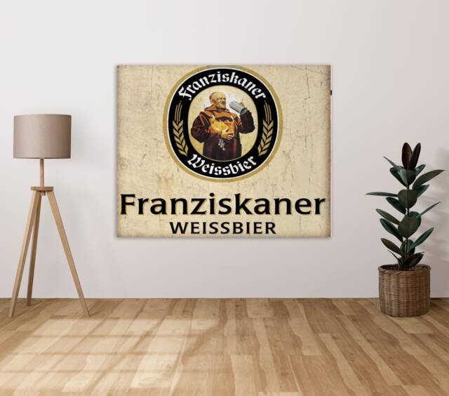 Franziskaner Weissbier Beer - Metal Sign Plaque Wall Art Decor Signage