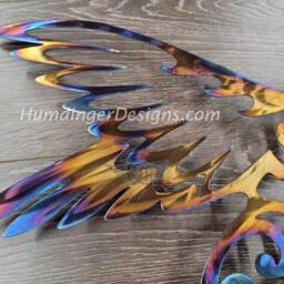 11Th Anniversary Heated Stainless Steel Hummingbird Wall Art - thumbnail 3