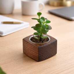 Selling Out - 40% Off Limited Stock Wooden Mini Succulent Planter Pot For Smaller Plants & Cacti - thumbnail 3