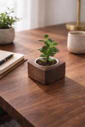 Selling Out - 40% Off Limited Stock Wooden Mini Succulent Planter Pot For Smaller Plants & Cacti