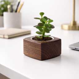 Selling Out - 40% Off Limited Stock Wooden Mini Succulent Planter Pot For Smaller Plants & Cacti - thumbnail 2