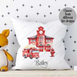 Fire Engine Cushion, Truck Pillow, Gift, Engine, Gift For Little Boy, Boys Cushion, Theme - thumbnail 2