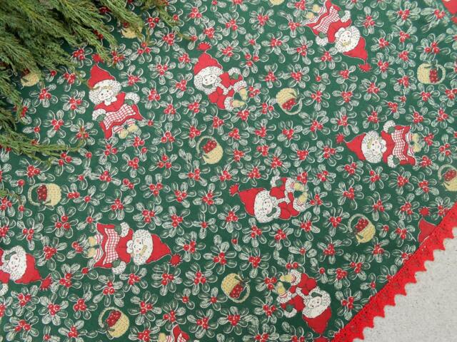 Christmas Decoration Tree Skirt Elfs Elf Decor Holiday Gift Ornament Gnome - image 1