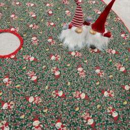 Christmas Decoration Tree Skirt Elfs Elf Decor Holiday Gift Ornament Gnome - thumbnail 2