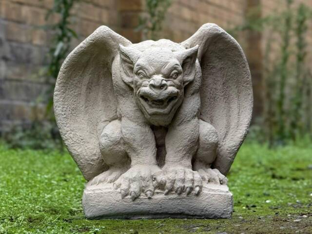 Amazing Gargoyle Statue Concrete Gothic Decor Outdoor Monster Sculpture Cement Guardian Figurine Stone Ornament Halloween Decoration - image 1