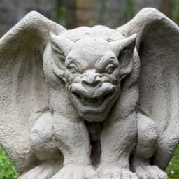 Amazing Gargoyle Statue Concrete Gothic Decor Outdoor Monster Sculpture Cement Guardian Figurine Stone Ornament Halloween Decoration - thumbnail 3