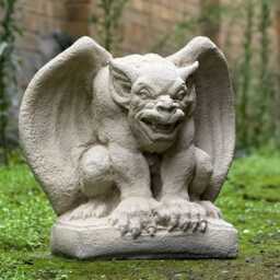 Amazing Gargoyle Statue Concrete Gothic Decor Outdoor Monster Sculpture Cement Guardian Figurine Stone Ornament Halloween Decoration - thumbnail 2