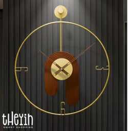 Handmade 60cm Super Silent Minimalist Modern Classic Wall Clock, Quiet Non-Ticking Quartz Movement For Living Room, Office, Kitchen, Bedroom - thumbnail 1