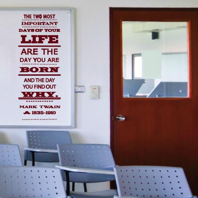 Mark Twain Quote Vinyl Wall Decal - Inspirational Home Decor - image 1