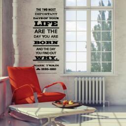 Mark Twain Quote Vinyl Wall Decal - Inspirational Home Decor - thumbnail 2