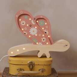 Wooden Dragonfly Kids Night Light, Light Girls Room, Childrens Day Gift, Lamps - thumbnail 2