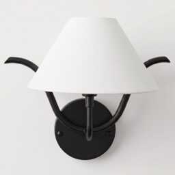 Wall Light Matte Black Modern Fabric Shade Sconce, Luxury Nordic Bedroom Bedside Lamp, Scandinavian Lighting Fixture - thumbnail 4