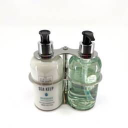 Double Polished Soap Dispenser Wall Bracket To Suit Many Major Brands 300Ml Bottles