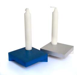 Unique Traveling Aluminum Candlesticks & Hanukkah Menorah -Two in One - Special Jewish Gift - thumbnail 1