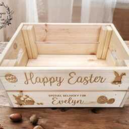 Easter Egg Hunt Wooden Crate - thumbnail 2