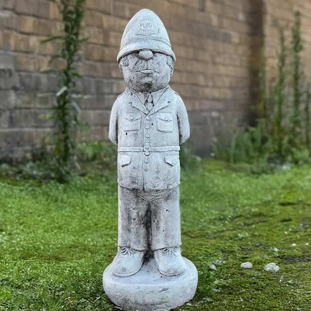 Outdoor Policeman Statue Concrete British Bobby Figurine Handmade Man Decoration Stone Law Enforcer Ornament Cement Police Officer - image 1
