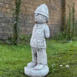Outdoor Policeman Statue Concrete British Bobby Figurine Handmade Man Decoration Stone Law Enforcer Ornament Cement Police Officer - thumbnail 2