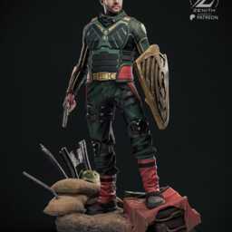 Patriotic Relic - Superhero Military War Hero Comic Character Soldier Boy Resin Figure 16K - thumbnail 2