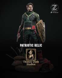 Patriotic Relic - Superhero Military War Hero Comic Character Soldier Boy Resin Figure 16K - thumbnail 1