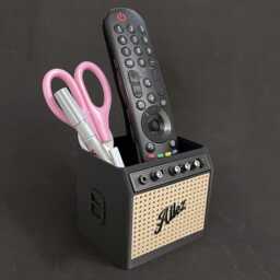Personalized Guitar Amp Pen Holder, Desk Organizer, Player Music Teacher Gift - thumbnail 3