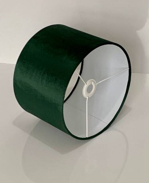 New Hq Modern Bottle Green Velvet Table & Ceiling Lamp Shade Pendant Multi Sizes & Drum, Hexagon, Round Square, Tapered - image 1