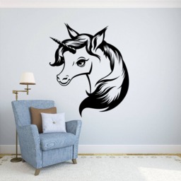 Unicorn Wall Decal Vinyl Sticker Mythical Animal Fairy Horse Home Art Decor Kids Room Interior - 28Nr - thumbnail 1